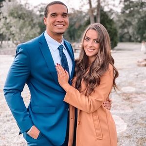 Magnolia Boutique camel colored Pea Coat (WORN ONCE)